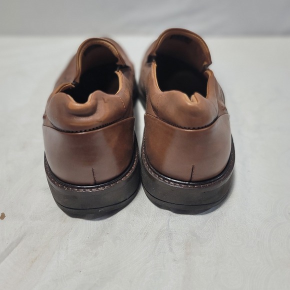 ECCO Mens Brown Leather Slip On Loafers Shoes Size 43 Comfort main image 10